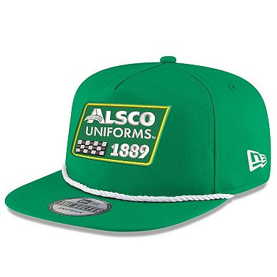 Men's New Era Kelly Green Kyle Busch Alsco Uniforms Golfer Snapback Adjustable Hat