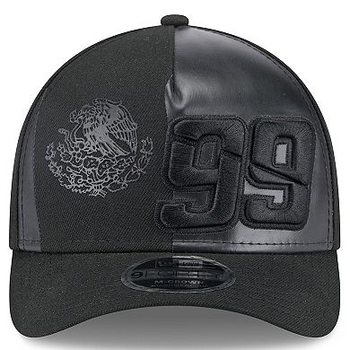 Men's New Era Black Daniel Suarez Mexican Flag 9FORTY M-Crown A-Frame Adjustable Hat