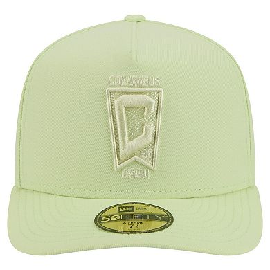 Men's New Era Green Columbus Crew Color Pack A-Frame 59FIFTY Fitted Hat