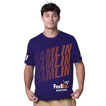 Men's Starter Purple Denny Hamlin FedEx All Star Extreme T-Shirt