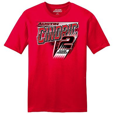 Men's Team Penske Red Austin Cindric Car T-Shirt