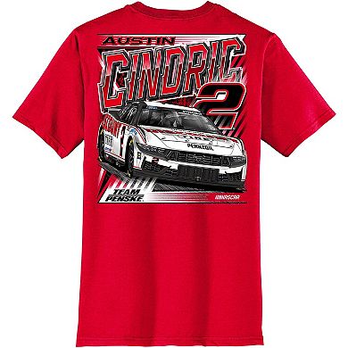 Men's Team Penske Red Austin Cindric Car T-Shirt