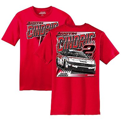 Men's Team Penske Red Austin Cindric Car T-Shirt