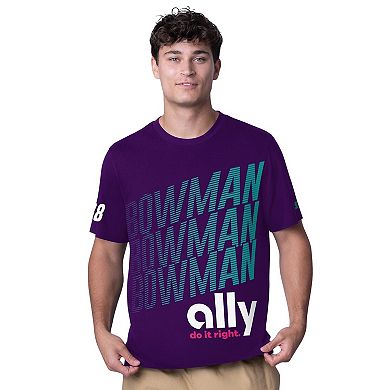 Men's Starter Purple Alex Bowman Ally All Star Extreme T-Shirt