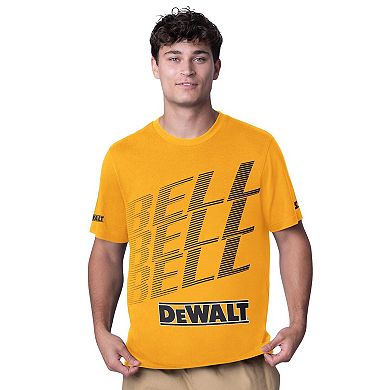 Men's Starter Yellow Christopher Bell DeWalt All Star Extreme T-Shirt