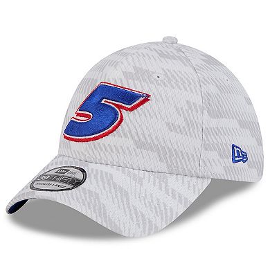Men's New Era White Kyle Larson 39THIRTY Graded Flex Hat