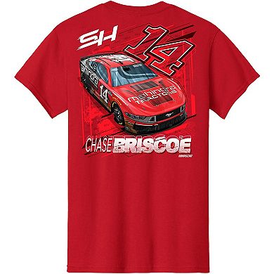 Men's Stewart-Haas Racing Team Collection Red Chase Briscoe Car T-Shirt