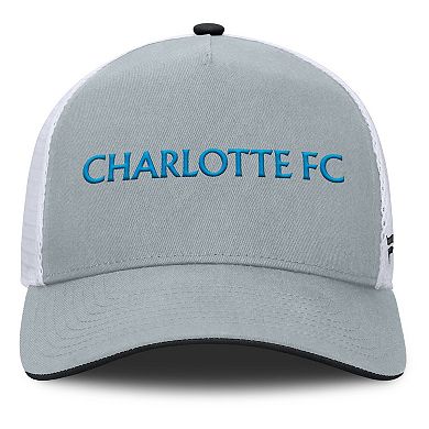 Men's Fanatics Gray Charlotte FC Knuckle Trucker Adjustable Hat