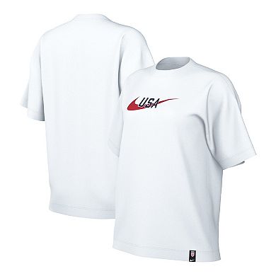 Women's Nike White USMNT Swoosh T-Shirt