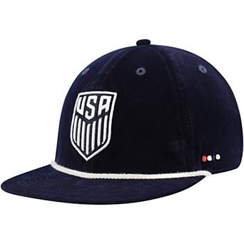 Unisex Navy USMNT Snow Beach Corduroy Adjustable Hat