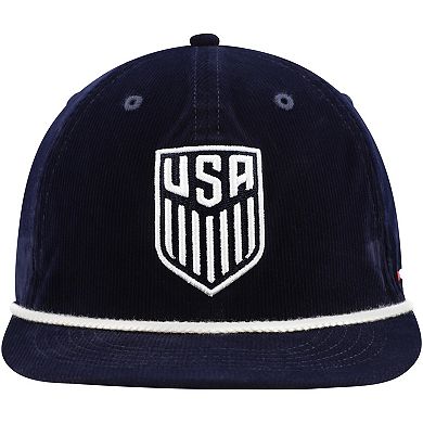 Unisex Navy USMNT Snow Beach Corduroy Adjustable Hat