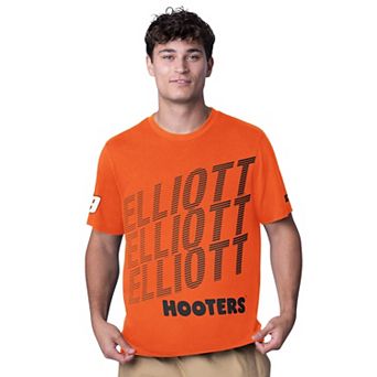 Men's Starter Orange Chase Elliott Hooters All Star Extreme T-Shirt