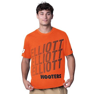 Men's Starter Orange Chase Elliott Hooters All Star Extreme T-Shirt