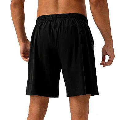 Men's Quick Dry Athletic Shorts with Drawstring Waist & Side Pockets for Workout