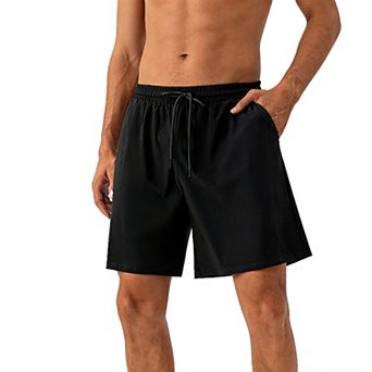 Men's Quick Dry Athletic Shorts with Drawstring Waist & Side Pockets for Workout