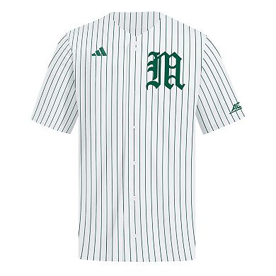 Men's adidas White Miami Hurricanes Home Replica Baseball Jersey