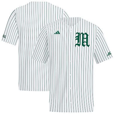 Men's adidas White Miami Hurricanes Home Replica Baseball Jersey