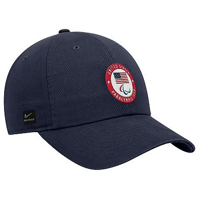 Men's Nike Navy U.S. Paralympics Crest Logo Club Adjustable Hat