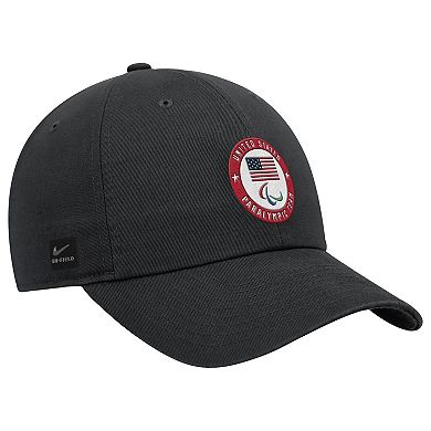 Men's Nike Black U.S. Paralympics Crest Logo Club Adjustable Hat