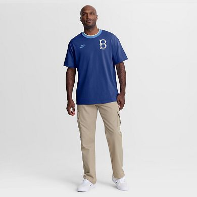 Men's Nike Royal Brooklyn Dodgers Cooperstown Collection Ringer T-Shirt