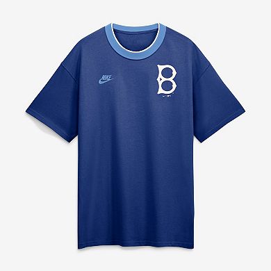 Men's Nike Royal Brooklyn Dodgers Cooperstown Collection Ringer T-Shirt