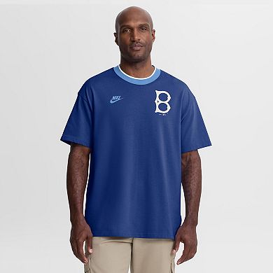 Men's Nike Royal Brooklyn Dodgers Cooperstown Collection Ringer T-Shirt