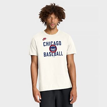 Men's Nike Cream Chicago Cubs Cooperstown Collection ���70s Inspired T-Shirt