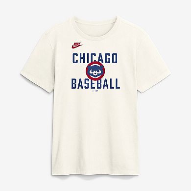 Men's Nike Cream Chicago Cubs Cooperstown Collection ‘70s Inspired T-Shirt