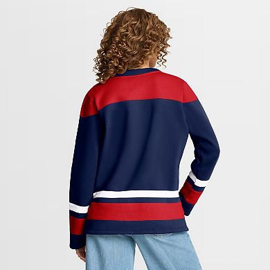 Women's Fanatics Navy U.S. Paralympics Icing Lace-Up Sweatshirt