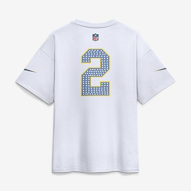 Men's Nike White NFL Creator Flag Game Jersey T-Shirt