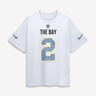 Men's Nike White NFL Creator Flag Game Jersey T-Shirt
