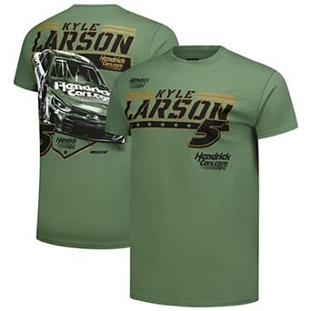 Men's Classic Ink Hunter Green Kyle Larson Crewneck T-Shirt