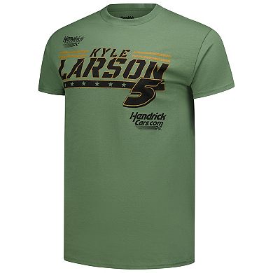 Men's Classic Ink Hunter Green Kyle Larson Crewneck T-Shirt