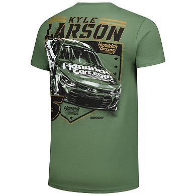 Men's Classic Ink Hunter Green Kyle Larson Crewneck T-Shirt