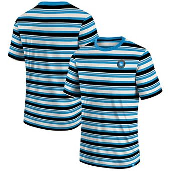 Men's Fanatics Blue Charlotte FC Shot Clock Stripe T-Shirt