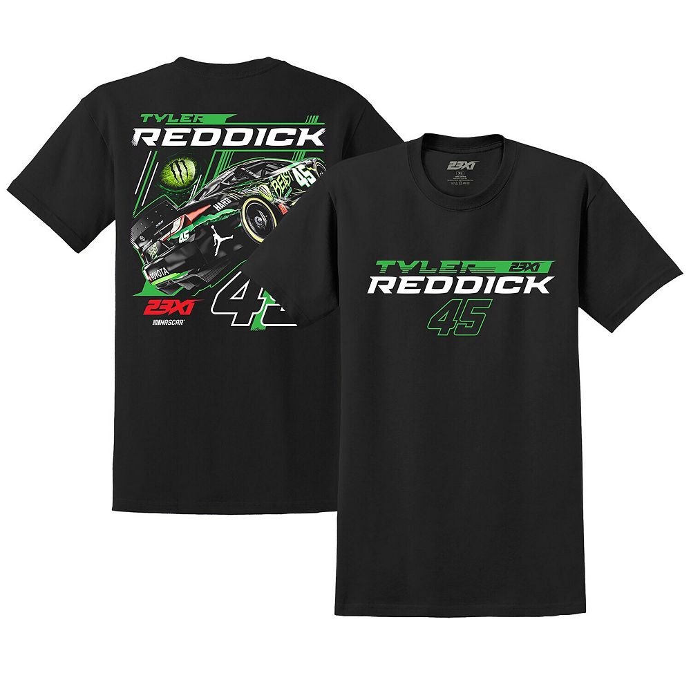 Men's 23XI Racing Black Tyler Reddick Beast Car T-Shirt