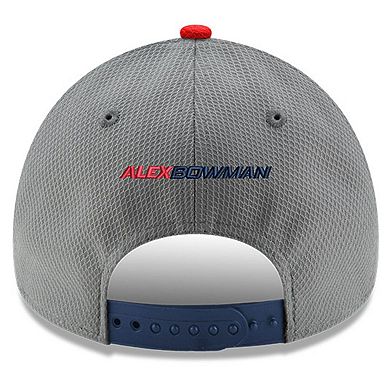 Men's New Era Gray/Navy Alex Bowman Salute 9FORTY Adjustable Hat