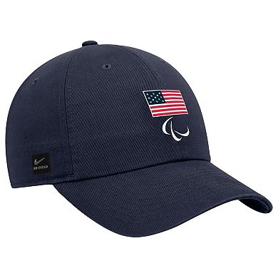 Youth Nike Navy U.S. Paralympics Crest Logo Club Adjustable Hat