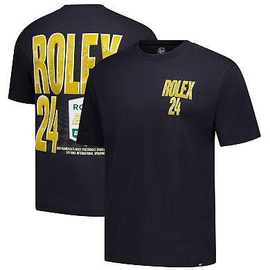 Men's '47 Black Rolex 24 Race Day Backer Foundation T-Shirt