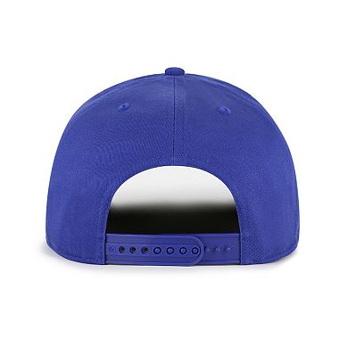 Men's '47 Royal/Brown Brooklyn Dodgers Cooperstown Break Wood Suede Hitch Adjustable Hat