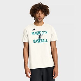 Men's Nike Cream Florida Marlins Cooperstown Collection ���70s Inspired T-Shirt