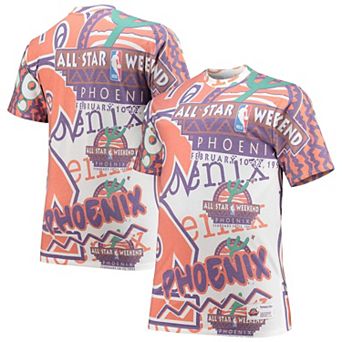 Men's Mitchell & Ness White NBA 1995 All-Star Game Hardwood Classics Big & Tall Jumbotron T-Shirt