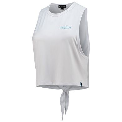 Women's The Wild Collective White Charlotte FC Twist Back Tank Top