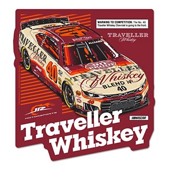 "WinCraft Justin Allgaier Traveller Whiskey 13"" x 14"" Wood Sign"
