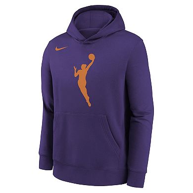 Youth Nike Purple WNBA Logo Essential Team Pullover Hoodie