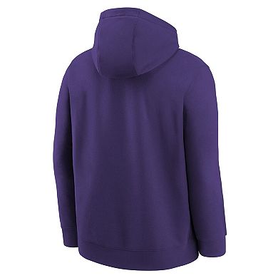 Youth Nike Purple WNBA Logo Essential Team Pullover Hoodie