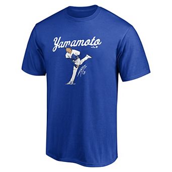 Unisex BreakingT Yoshinobu Yamamoto Royal Los Angeles Dodgers Ace T-Shirt