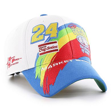 Men's Market Studios by 47 White Jeff Gordon MVP Adjustable Hat