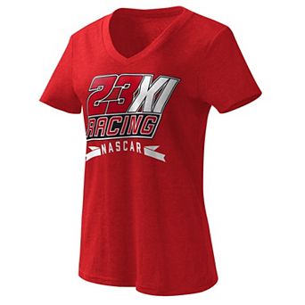 Women's G-III 4Her by Carl Banks Red 23XI Racing Dream Team V-Neck T-Shirt