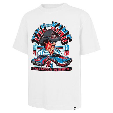 Men's '47 White Richard Petty 2-Time Talladega Winner Foundation T-Shirt